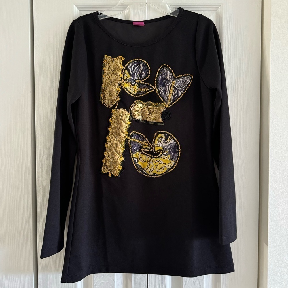 NWT!! Save The Queen Black Shirt, Size S, MSRP $225